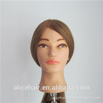 Wholesale price human hair 45cm training mannequin head